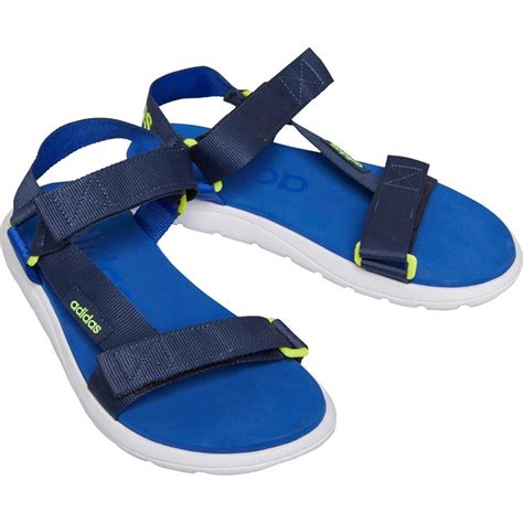 adidas t16 dames blauw|adidas blauwe sandalen.